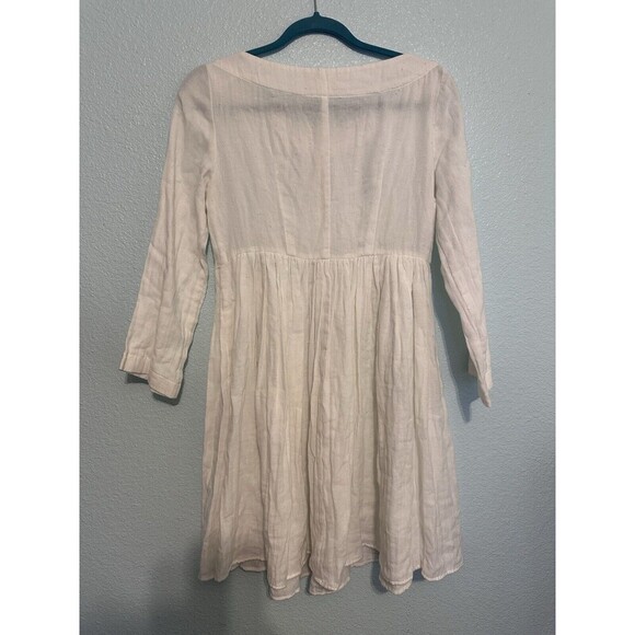 Mara Hoffman White Short Mini Button Detailed Dress - Picture 6 of 7